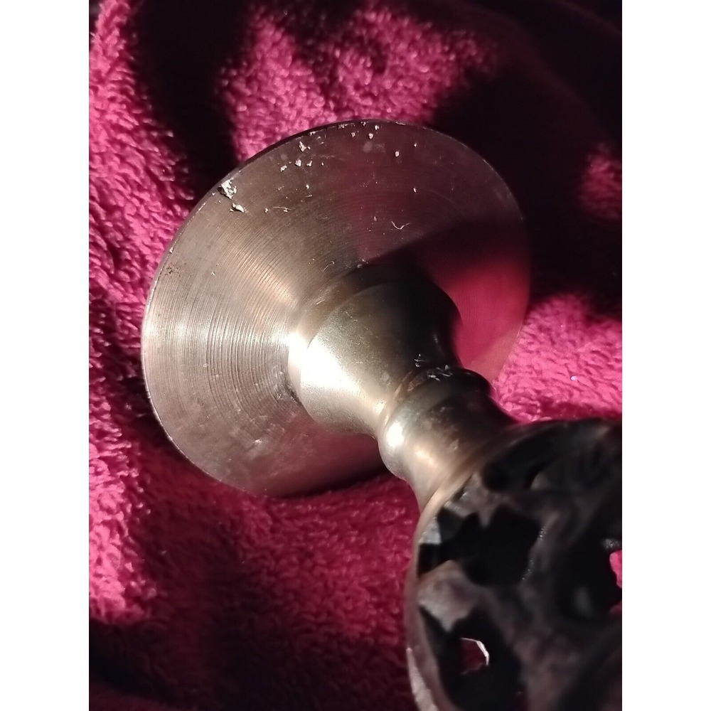 Vintage Brass Candlestick Holder 14" Ornate Beautiful Design Heavy Christmas pcs - Picture 4 of 5